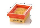 Filter, crankcase ventilation MANN-FILTER C105