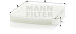 Filter, interior air MANN-FILTER CU2545