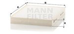 Filter, interior air MANN-FILTER CU23003