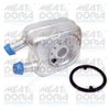 Oil Cooler, engine oil MEAT & DORIA 95001