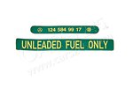 Plate, Refuelling Plate With Symbol: Use Unleaded Fuel MERCEDES-BENZ 1245849917