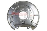Splash Panel, brake disc METZGER 6115239