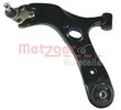 Control/Trailing Arm, wheel suspension METZGER 58071501