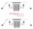 Accessory Kit, disc brake pad METZGER 109-1695
