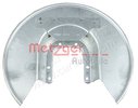 Splash Panel, brake disc METZGER 6115290