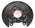 Splash Panel, brake disc METZGER 6115275