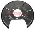 Splash Panel, brake disc METZGER 6115261