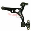 Control Arm/Trailing Arm, wheel suspension METZGER 58033401