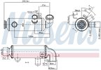 Cooler, exhaust gas recirculation NISSENS 989276