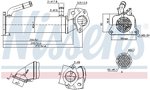 Cooler, exhaust gas recirculation NISSENS 989321