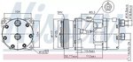 Compressor, air conditioning NISSENS 89123