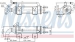 Cooler, exhaust gas recirculation NISSENS 989435
