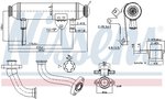 Cooler, exhaust gas recirculation NISSENS 989283