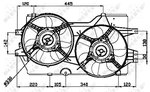 Fan, engine cooling NRF 47031