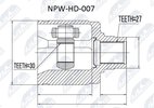 Joint Kit, drive shaft NTY NPW-HD-007