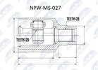 Joint Kit, drive shaft NTY NPW-MS-027