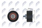 Deflection/Guide Pulley, timing belt NTY RNK-AR-010