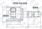 Joint Kit, drive shaft NTY NPW-NS-008