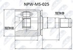 Joint Kit, drive shaft NTY NPW-MS-025