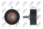 Deflection/Guide Pulley, timing belt NTY RNK-CH-006