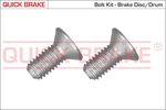 Screw Set, brake disc QUICK BRAKE 11671K