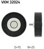 Deflection/Guide Pulley, V-ribbed belt skf VKM32024