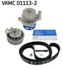 Water Pump & Timing Belt Kit skf VKMC011132