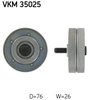 Deflection/Guide Pulley, V-ribbed belt skf VKM35025
