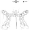 Control/Trailing Arm, wheel suspension SWAG 33110405