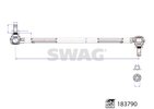 Link/Coupling Rod, stabiliser bar SWAG 33109691