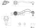 Control/Trailing Arm, wheel suspension SWAG 33109965