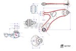Control/Trailing Arm, wheel suspension SWAG 33110539