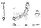 Control/Trailing Arm, wheel suspension SWAG 33109999