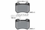 Brake Pad Set, disc brake TEXTAR 2485201