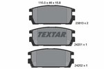 Brake Pad Set, disc brake TEXTAR 2381301