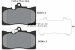 Brake Pad Set, disc brake TEXTAR 2032501