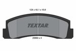 Brake Pad Set, disc brake TEXTAR 2066001
