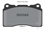 Brake Pad Set, disc brake TEXTAR 2332501