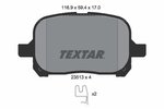 Brake Pad Set, disc brake TEXTAR 2351302