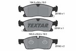 Brake Pad Set, disc brake TEXTAR 2519002