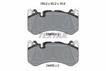 Brake Pad Set, disc brake TEXTAR 2445503