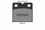 Brake Pad Set, disc parking brake TEXTAR 2061005