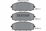 Brake Pad Set, disc brake TEXTAR 2361101