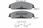 Brake Pad Set, disc brake TEXTAR 2560501