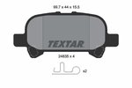 Brake Pad Set, disc brake TEXTAR 2483501