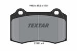 Brake Pad Set, disc brake TEXTAR 2138102
