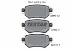 Brake Pad Set, disc brake TEXTAR 2234901