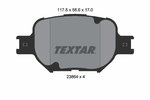 Brake Pad Set, disc brake TEXTAR 2386401