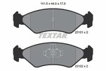 Brake Pad Set, disc brake TEXTAR 2310101