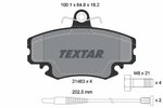 Brake Pad Set, disc brake TEXTAR 2146304